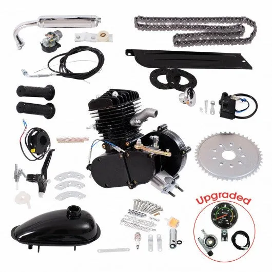 2-Stroke  Upgraded 80 cc Bicycle Gasoline Engine Motor Kit-Black