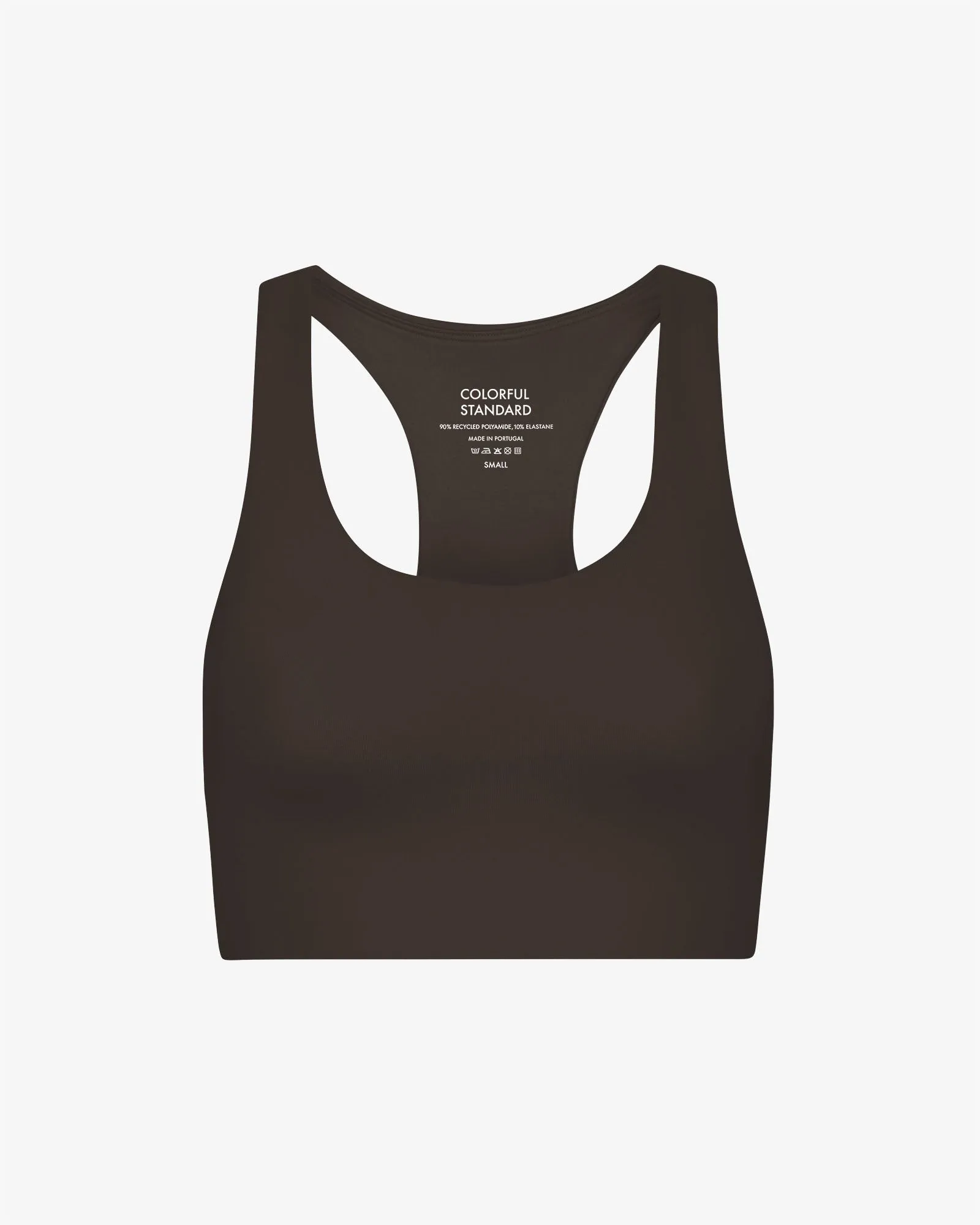 Active Cropped Bra - Coffee Brown