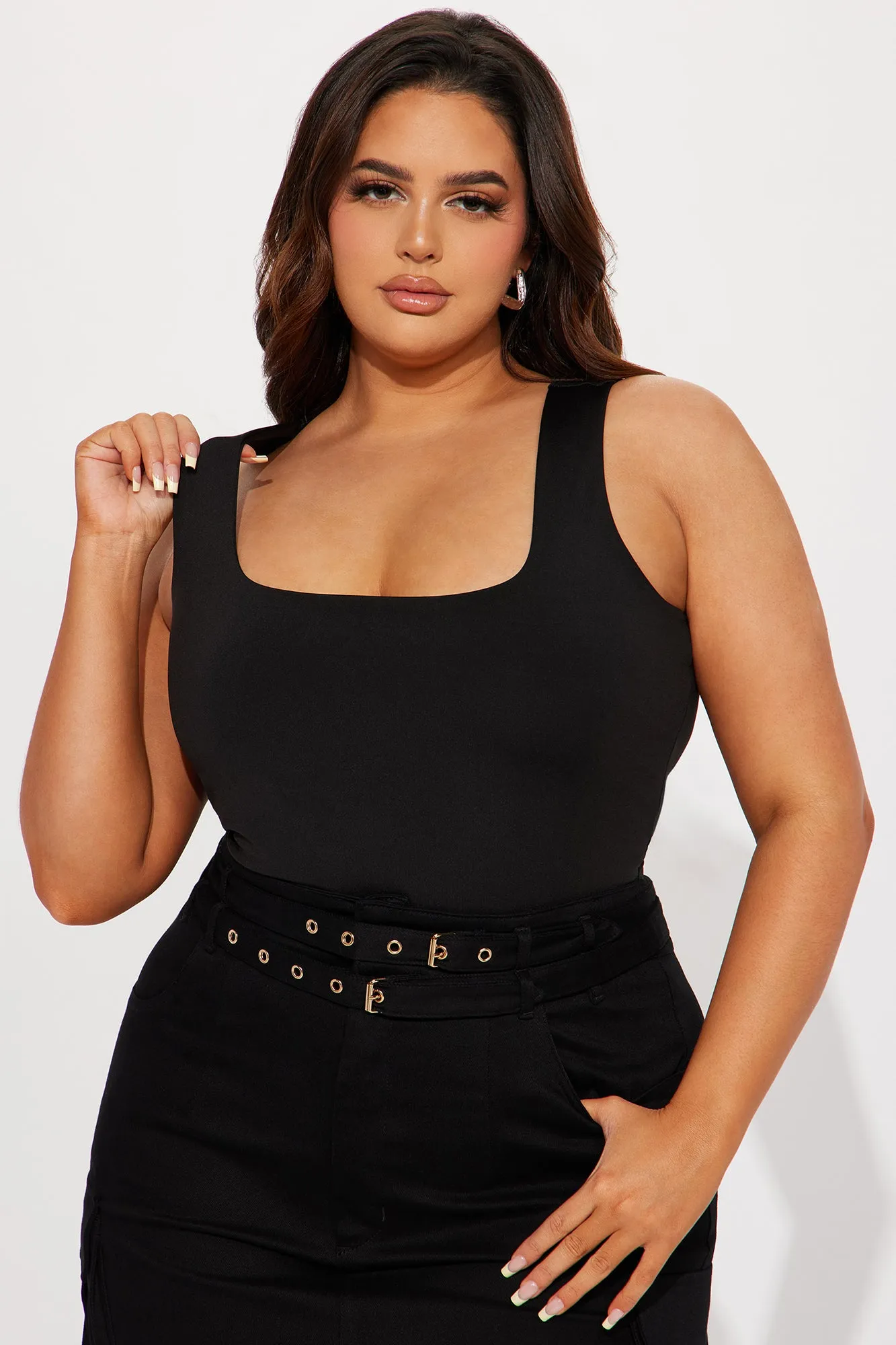 Adriana Smooth Fit Bodysuit - Black