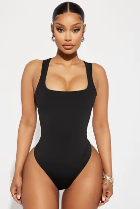 Adriana Smooth Fit Bodysuit - Black