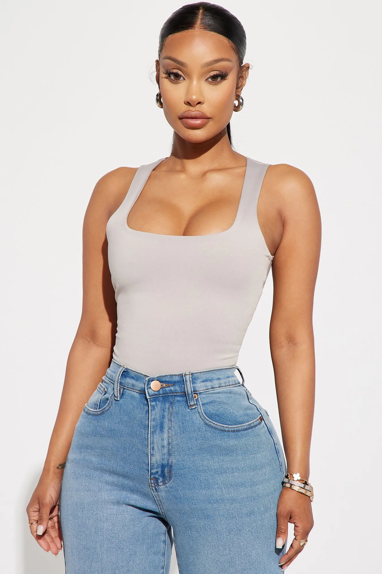 Adriana Smooth Fit Bodysuit - Taupe