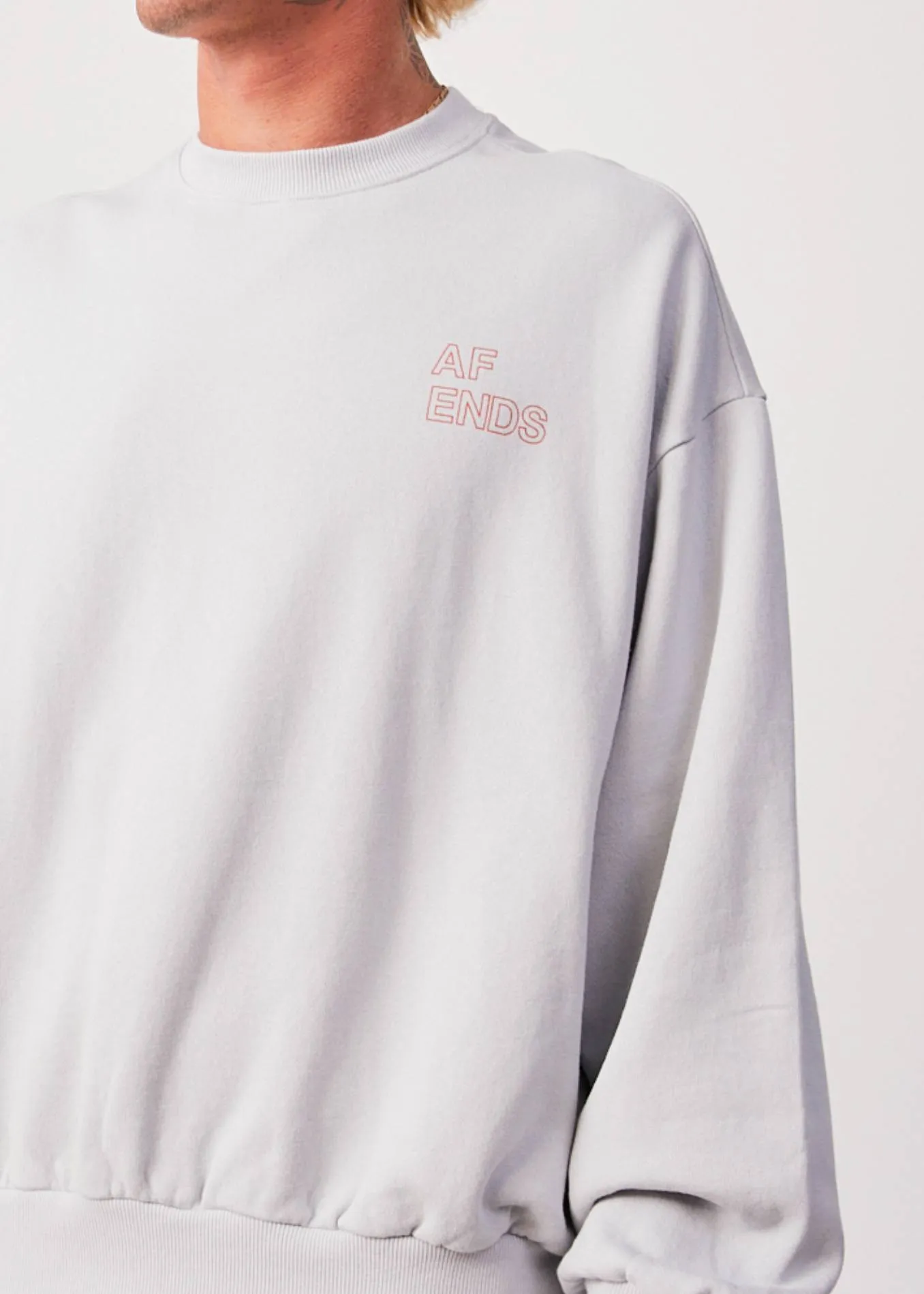 AFENDS Unisex Conditional - Unisex Crew Neck Jumper - Smoke