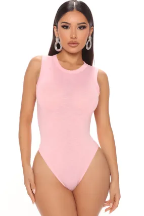 Alana Sleeveless Bodysuit - Pink