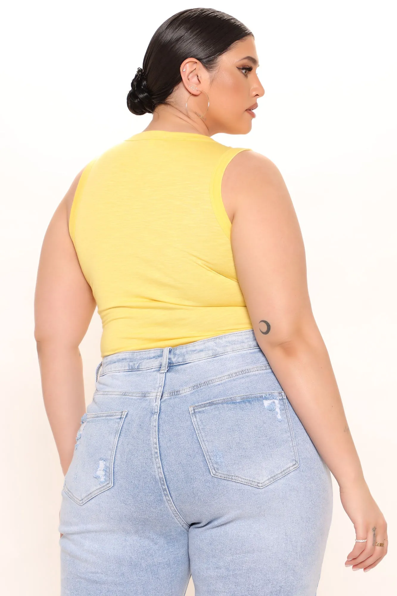 Alana Sleeveless Bodysuit - Yellow