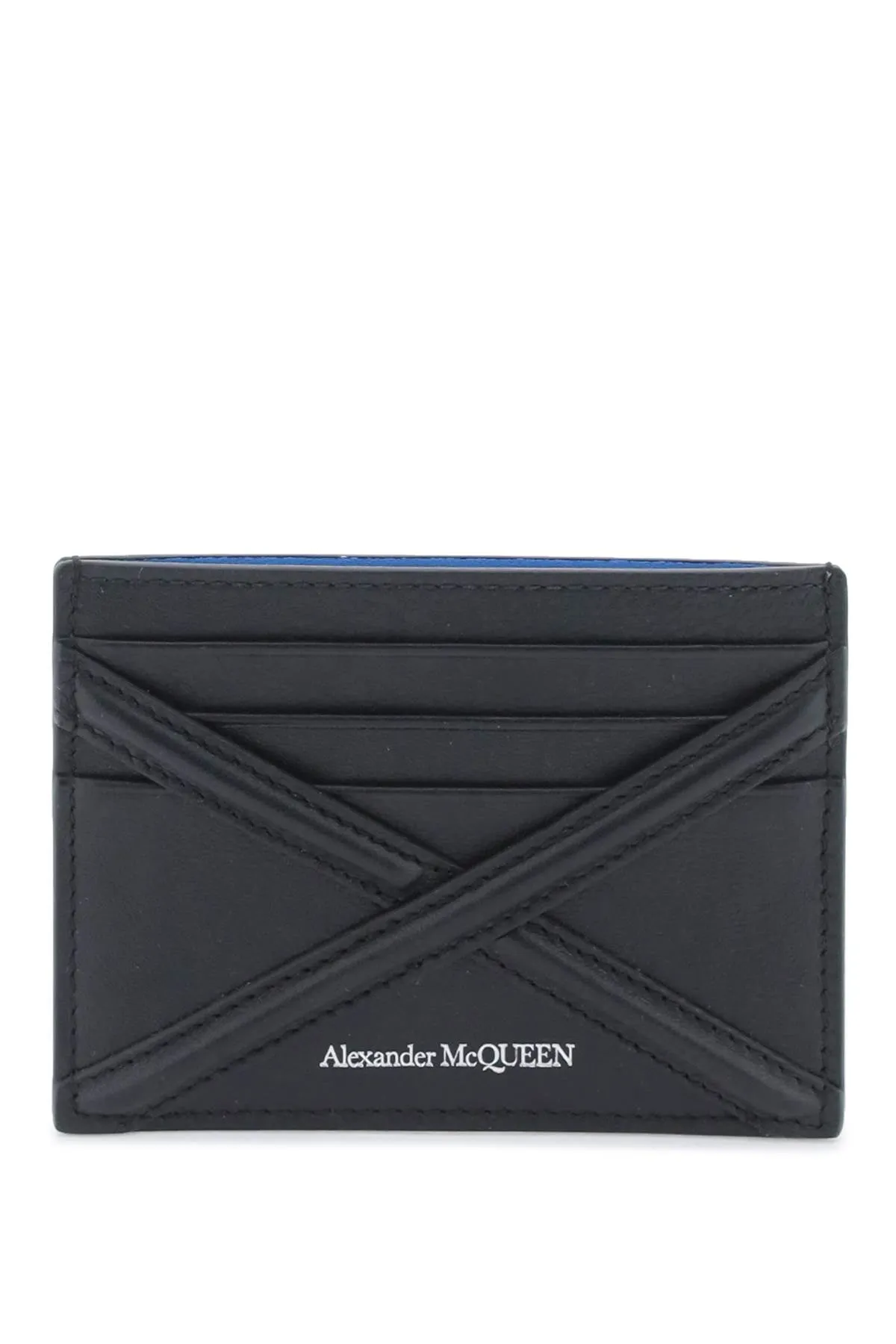 Alexander mcqueen leather harness cardholder