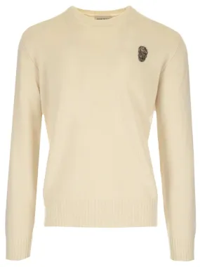 Alexander McQueen Skull Embellished Crewneck Jumper