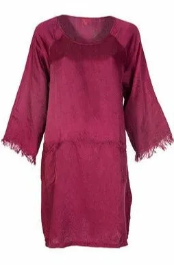 Aliza Tunic Hand Dye in Bamboo Linen