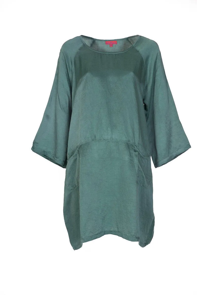 Aliza Tunic Hand Dye in Bamboo Linen