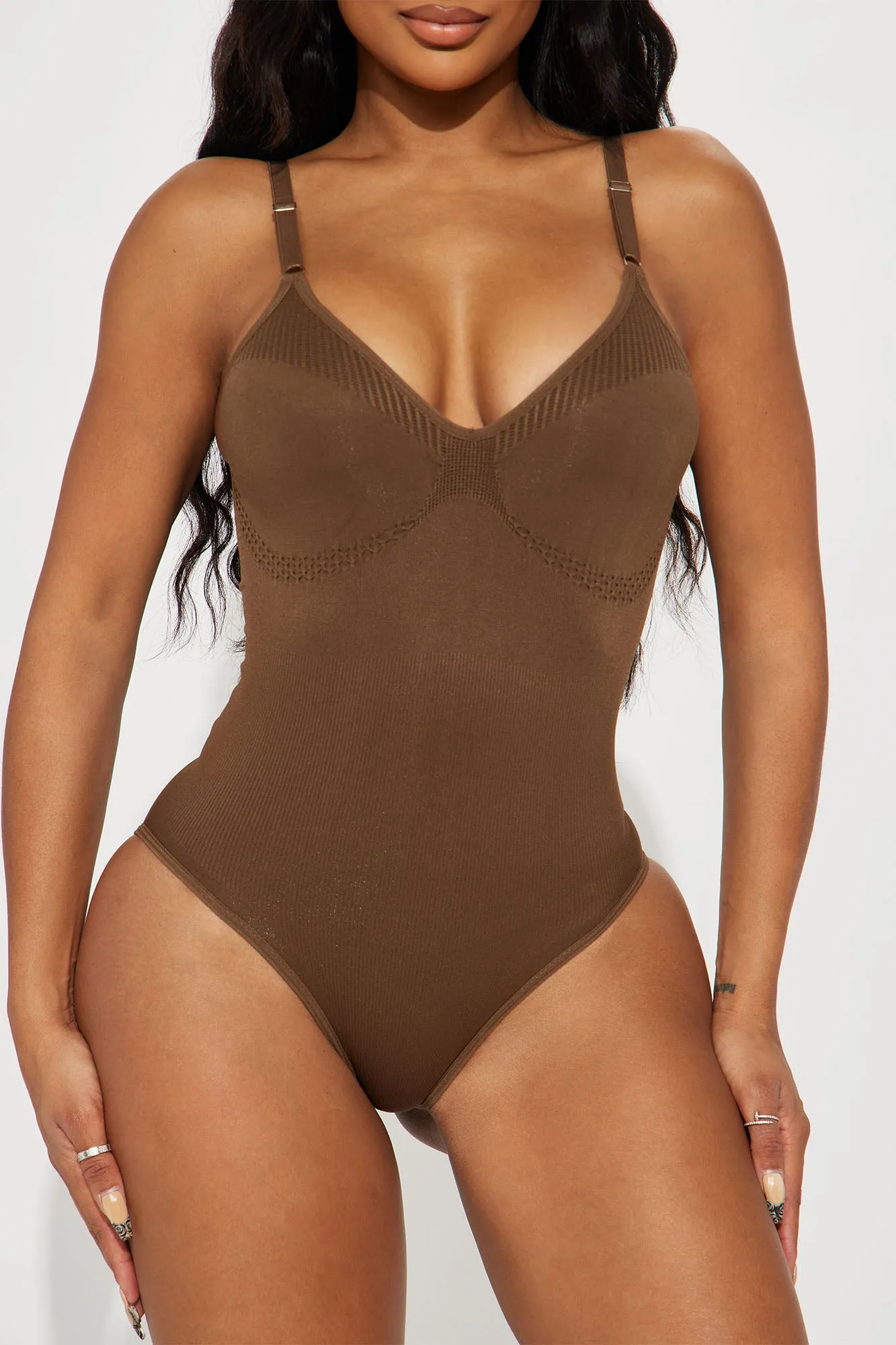 All The Right Places Shapewear Bodysuit - Mocha