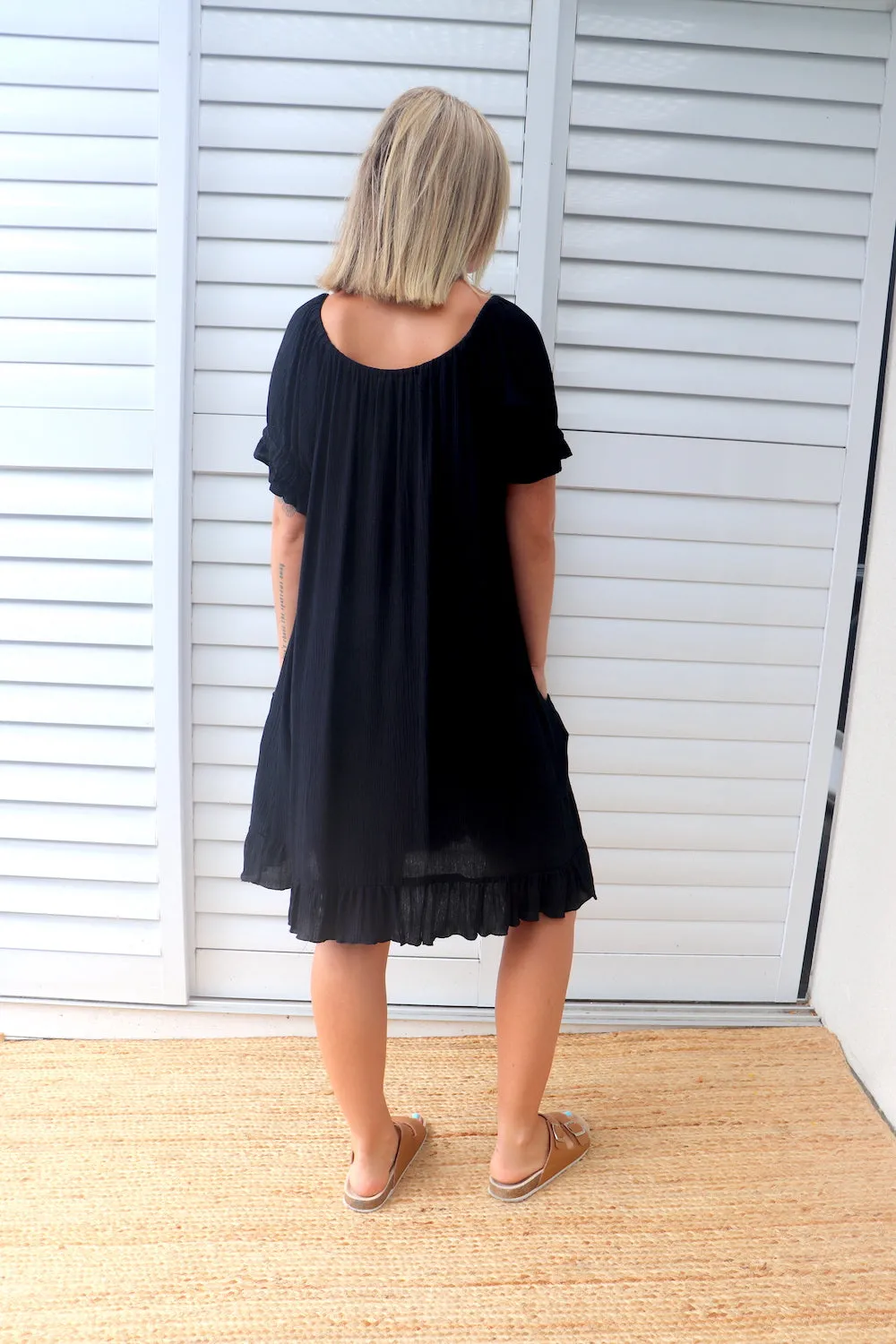 Aloha Dress In Plain Black