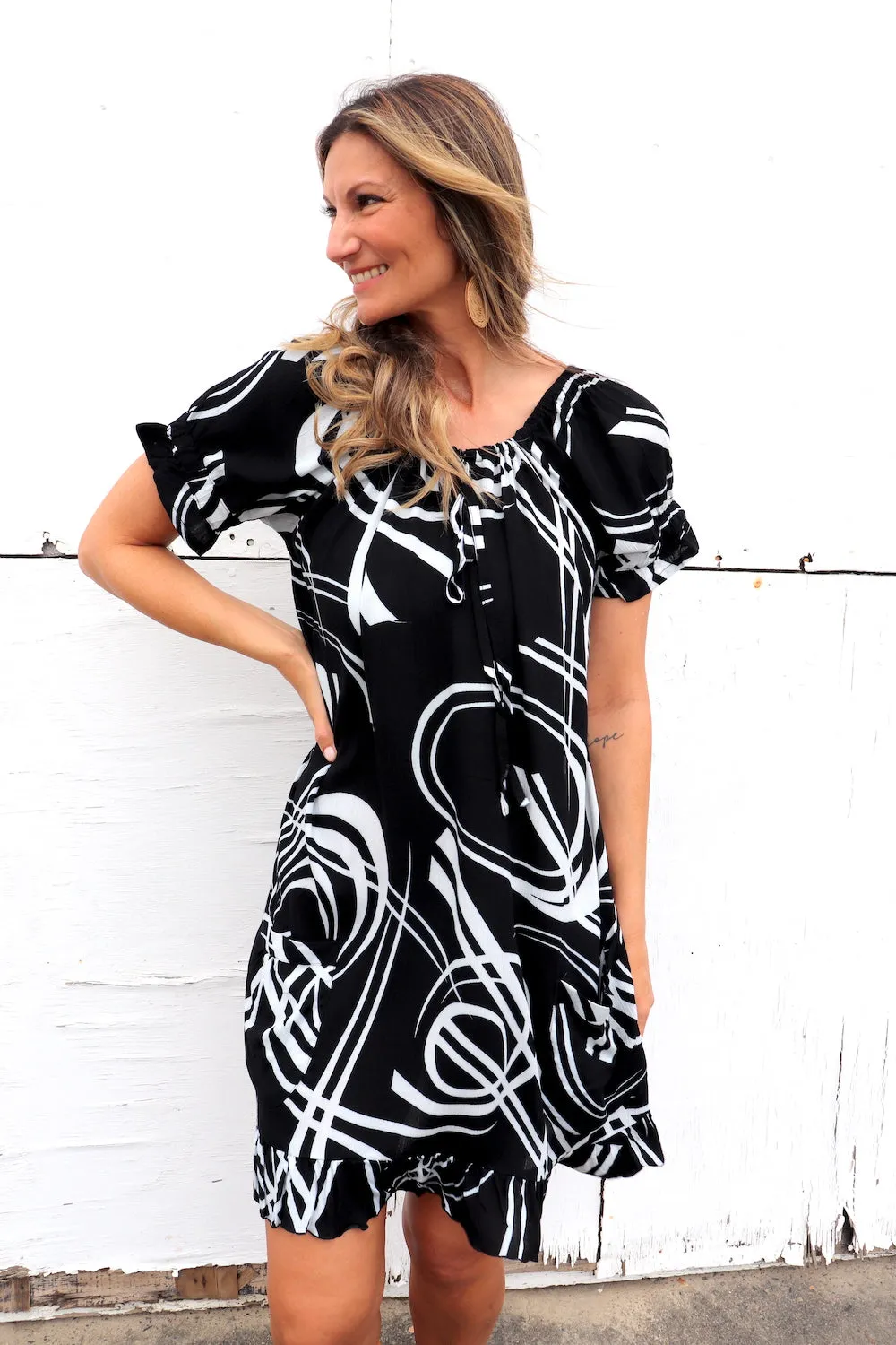 Aloha Dress In Swirl