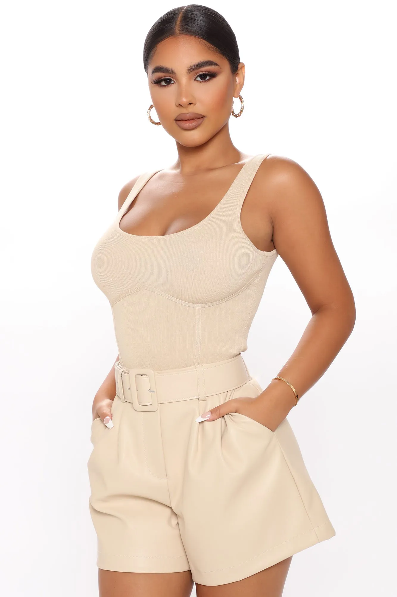 Alyse Bodysuit - Taupe