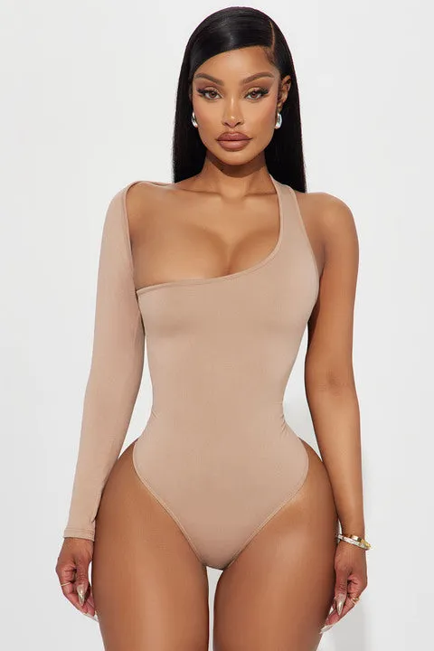 Arms Around Me Bodysuit - Taupe