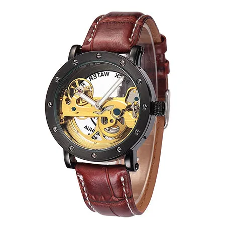 Automatic Golden Bridge Leather Strap