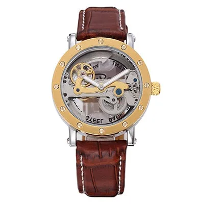 Automatic Golden Bridge Leather Strap