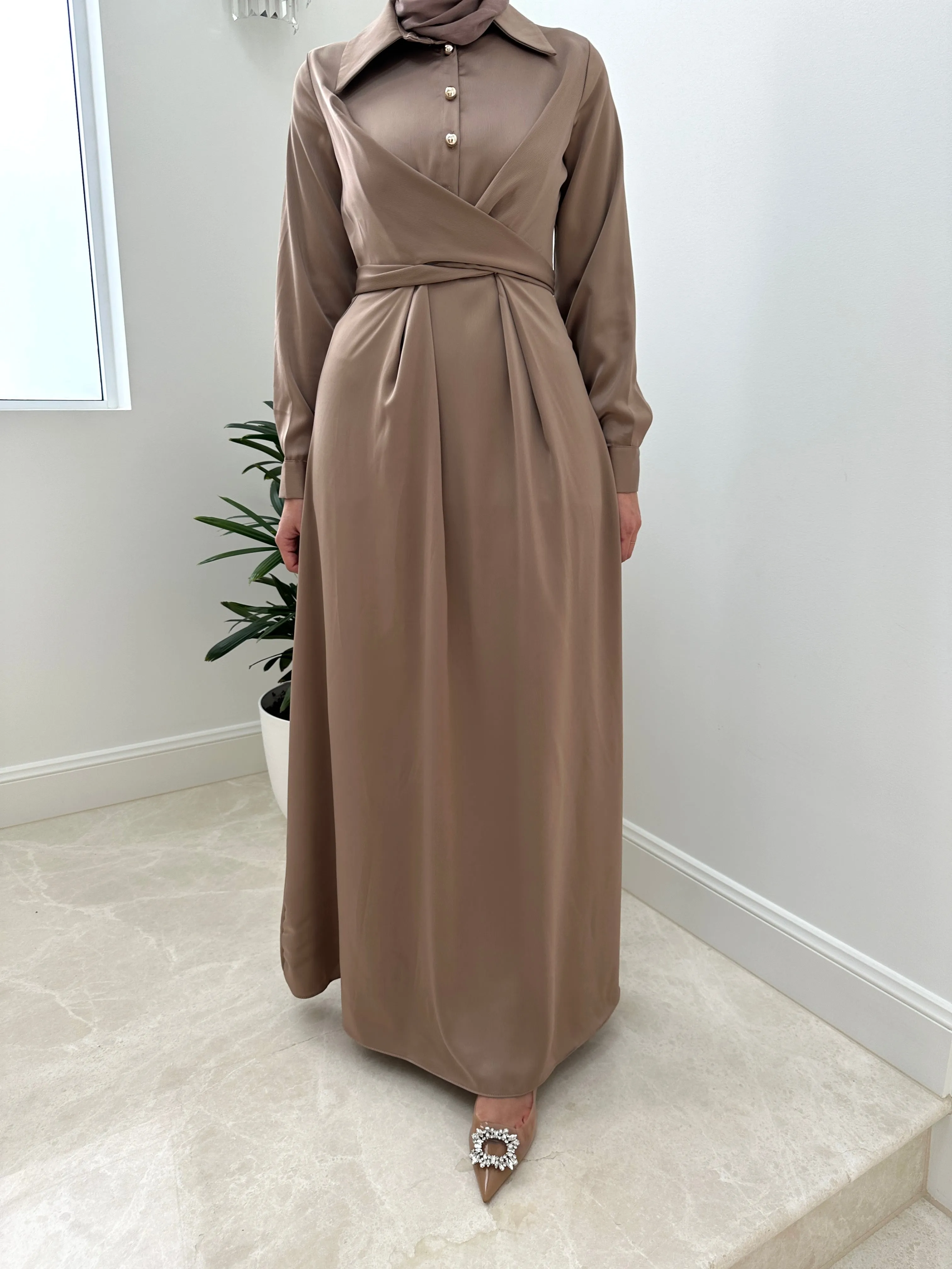 AYDA SATIN DRESS