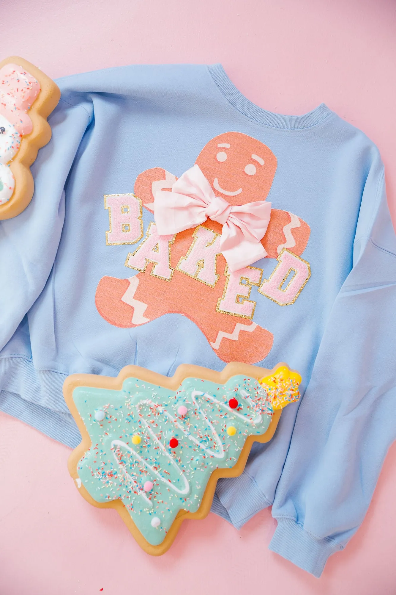 BAKED GINGERBREAD BLUE PULLOVER