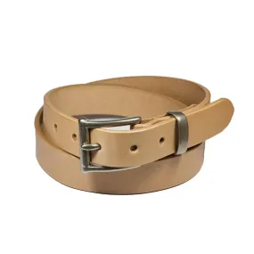 Barnes & Moore Slim Belt - Natural/Nickel