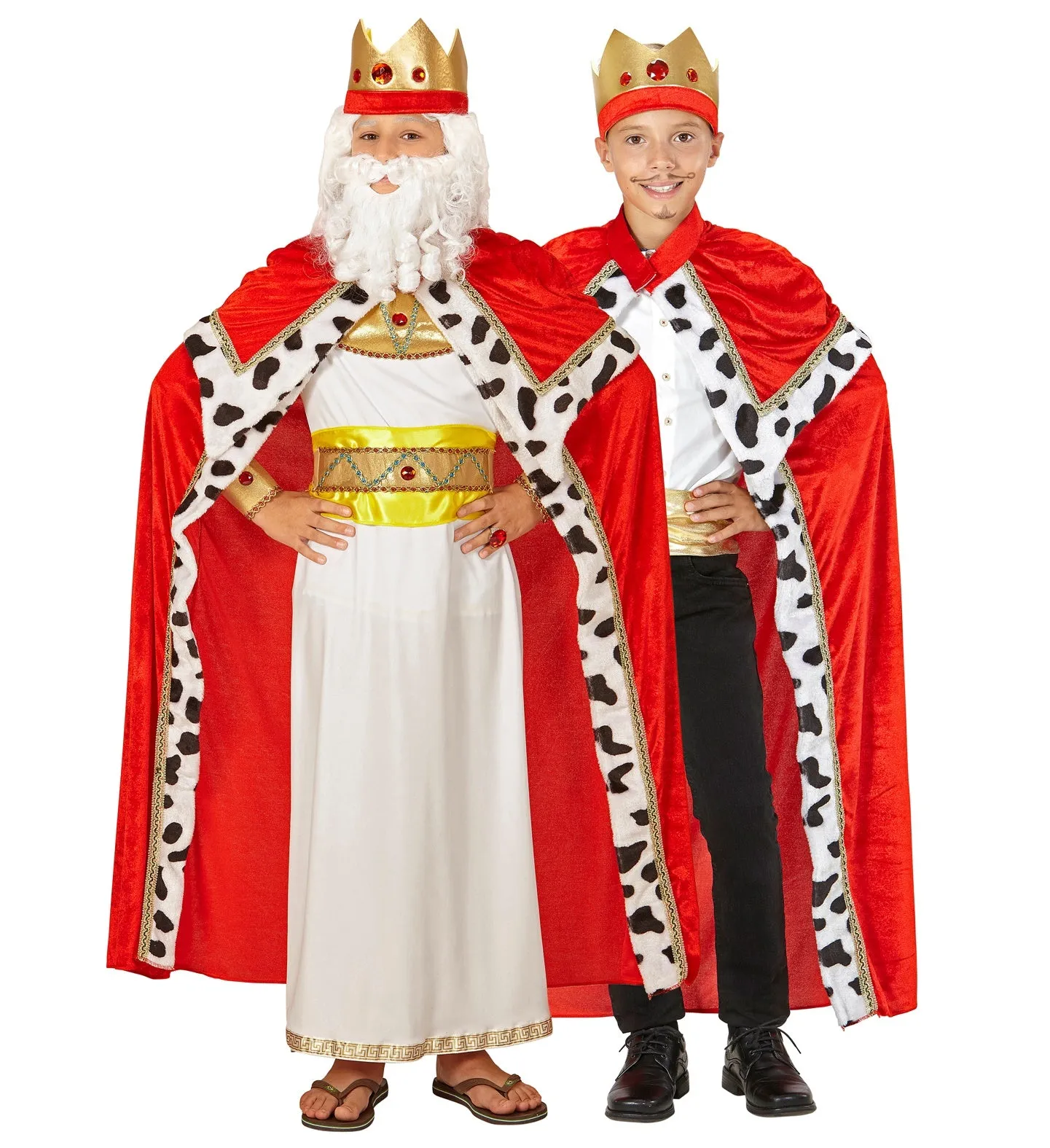 Biblical Royal King Boys Costume Red