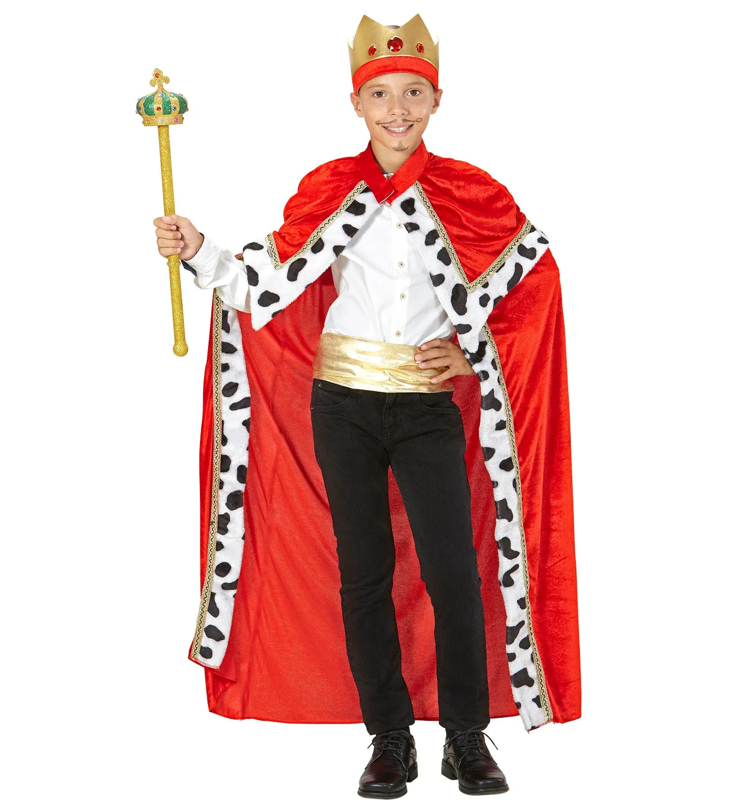 Biblical Royal King Boys Costume Red