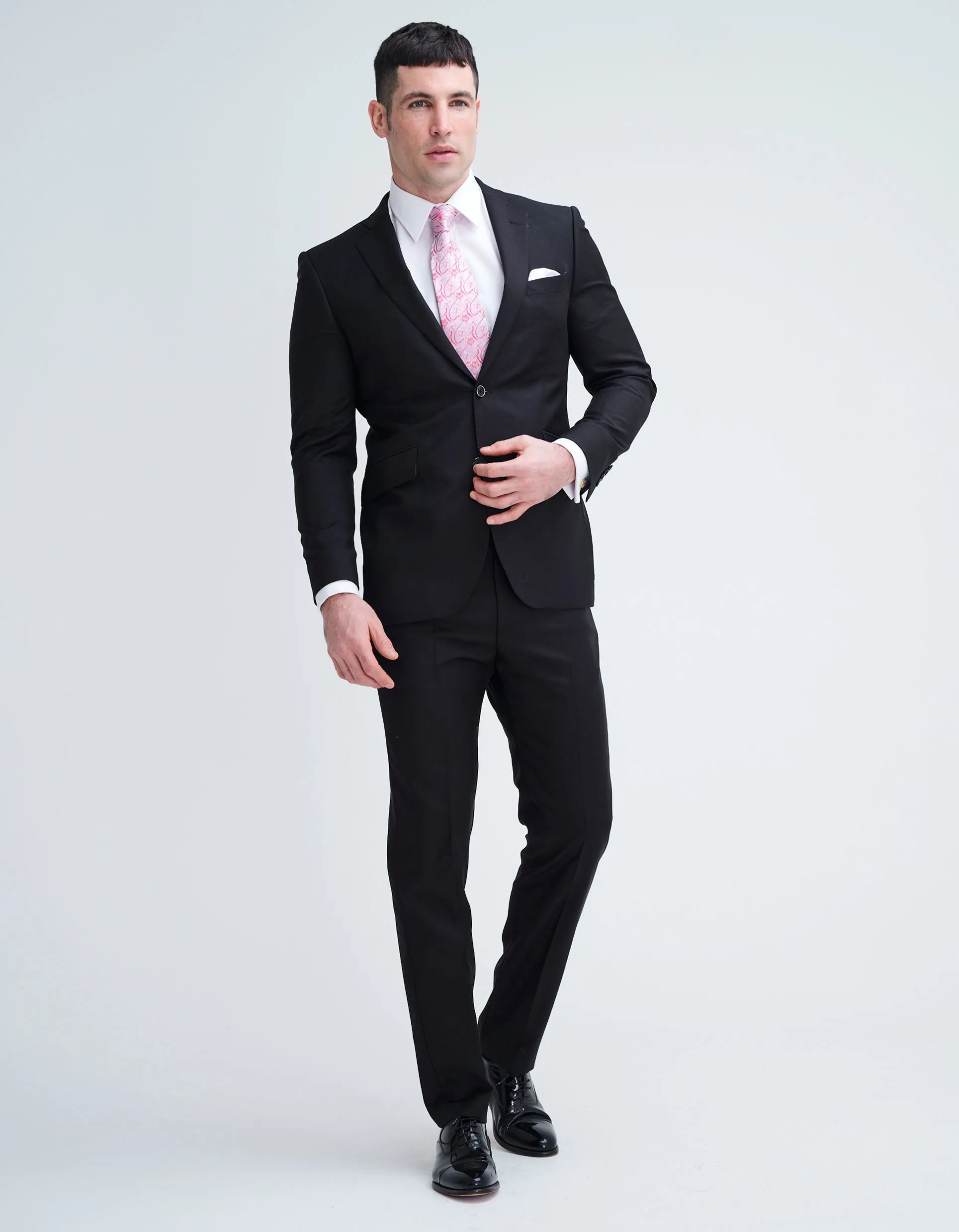 Black Mohair 2 Piece Suit