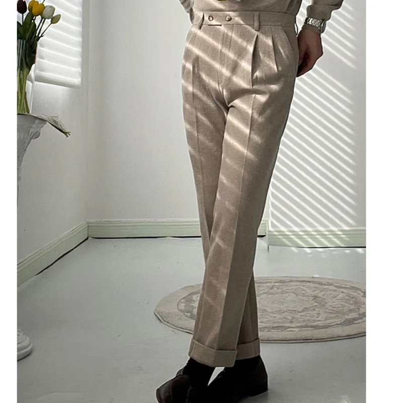 Black Taupe British Trouser