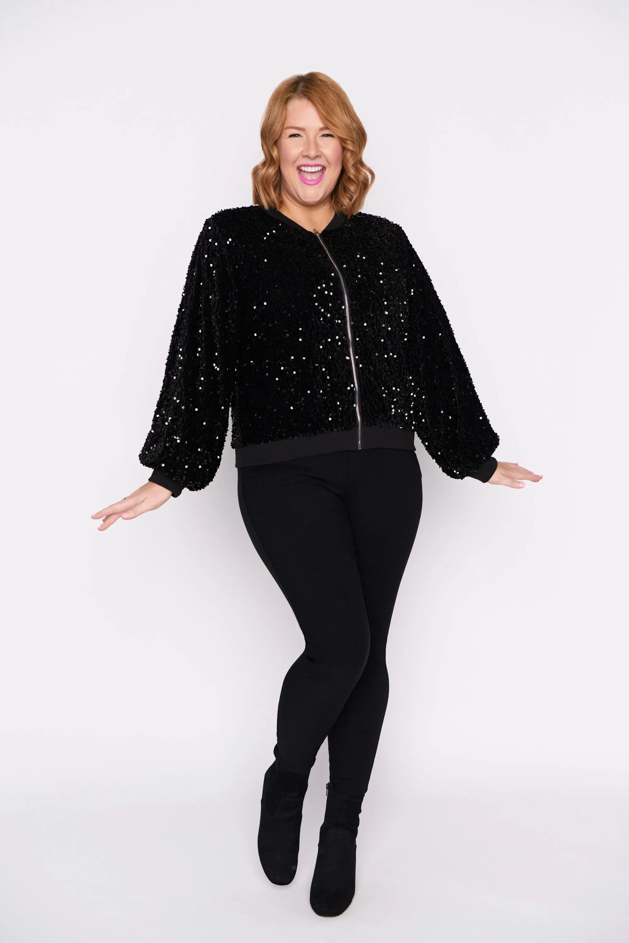 Bling Black Sequins Jacket