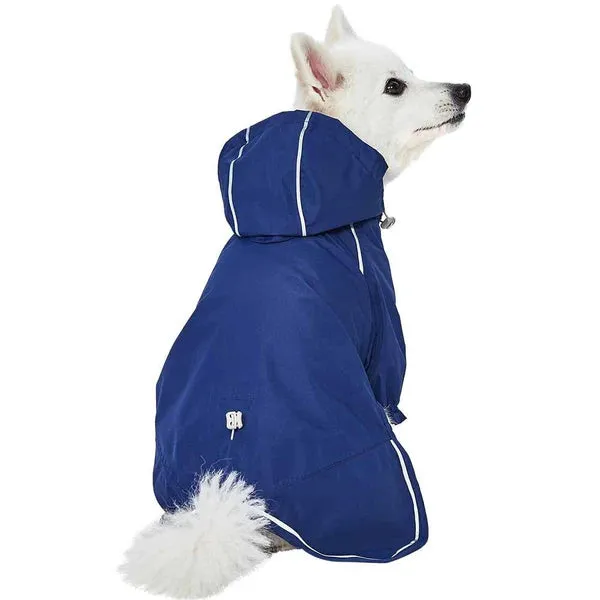 Blueberry Waterproof  Reflective Dog Raincoat with 2 Legs