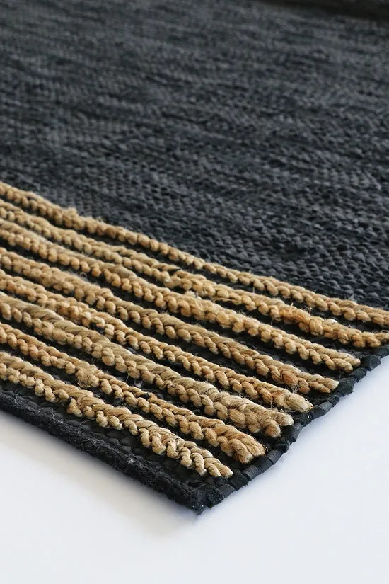 Bogota Black Natural Entrance Mat 50X140cm