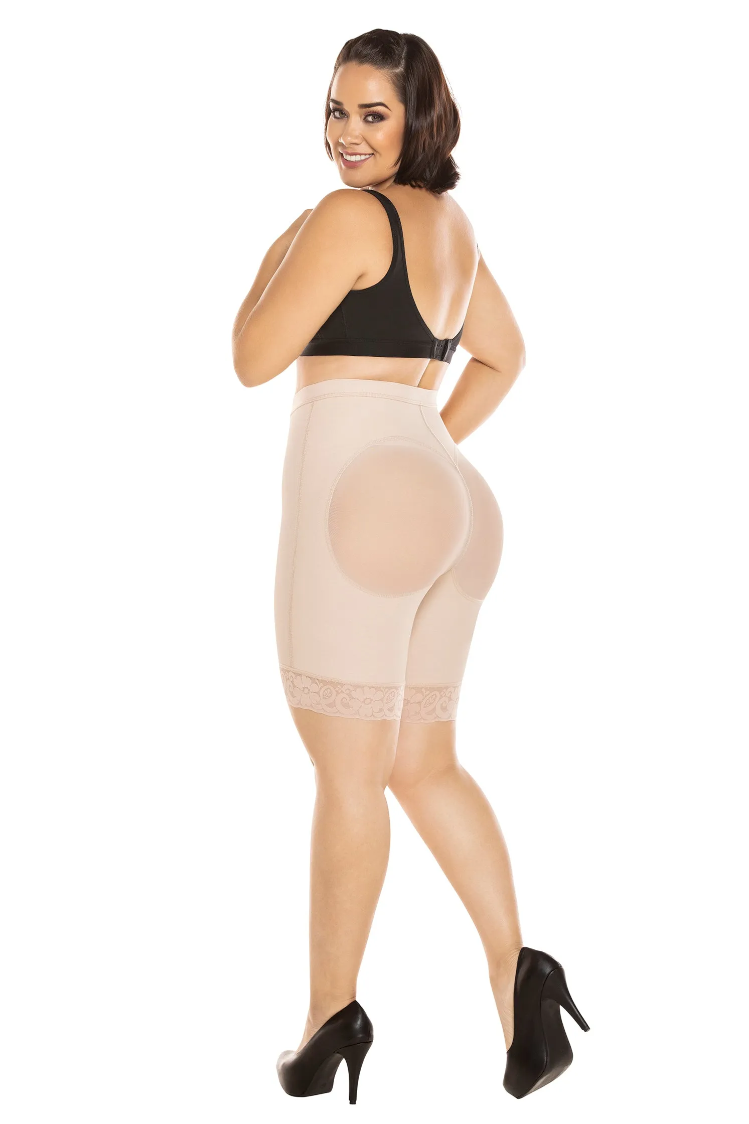 Booty boosting shapewear butt lifter mid thigh  C4141