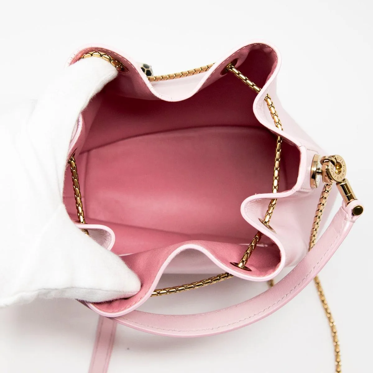 Bvlgari Pink Serpenti Forever Bucket Bag