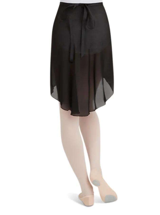 Capezio | Georgette Long Wrap Skirt | Black