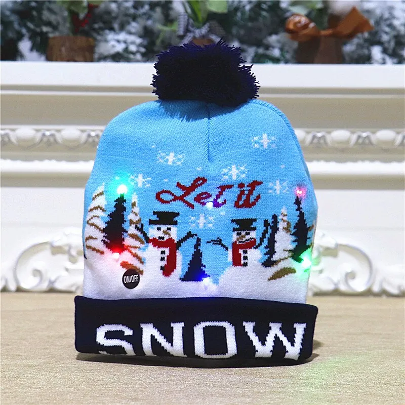 Cartoon Dinosaur Children Hat For Knitted Christmas Beanie Cap Warm Adult Headwear New Year Party Decoration Hats For Womens