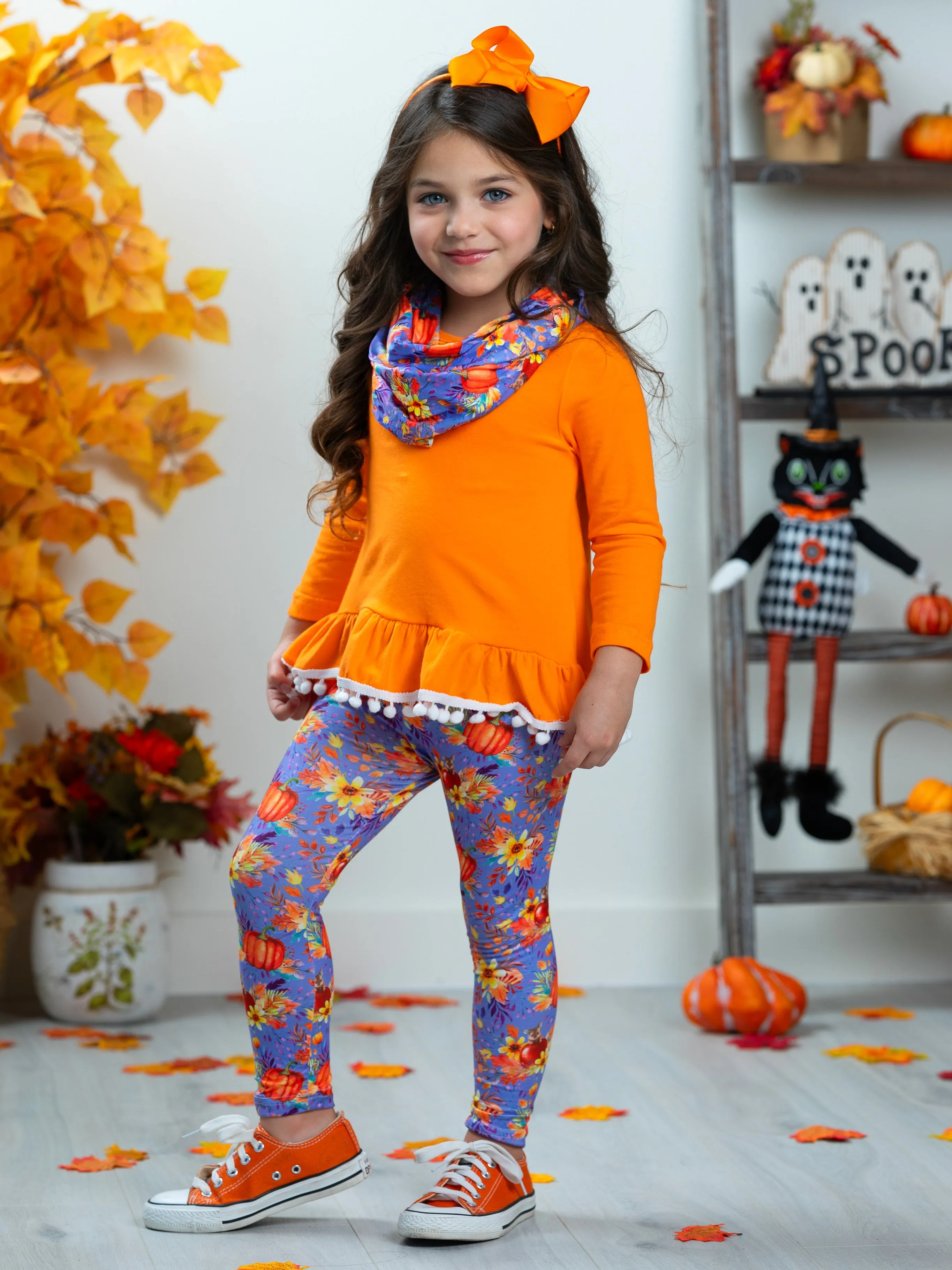 Carve Out Some Fun Tunic, Legging and Scarf Set