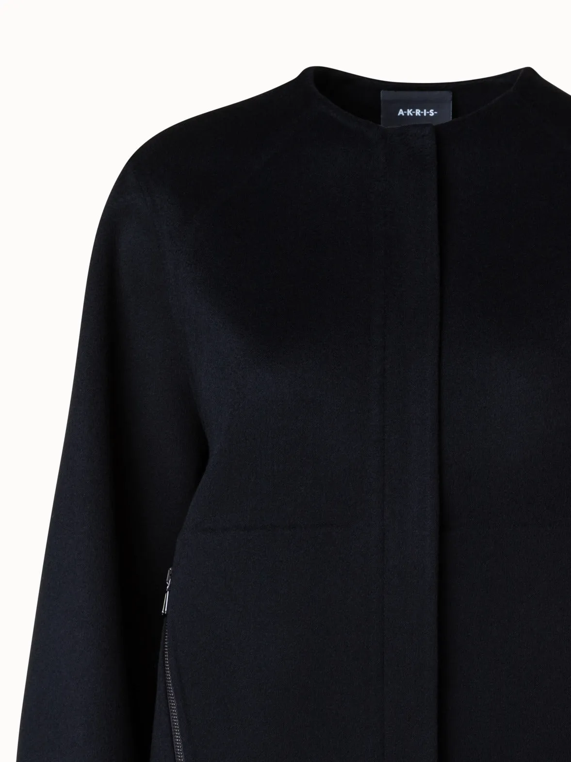 Cashmere Double-Face Bomber Jacket