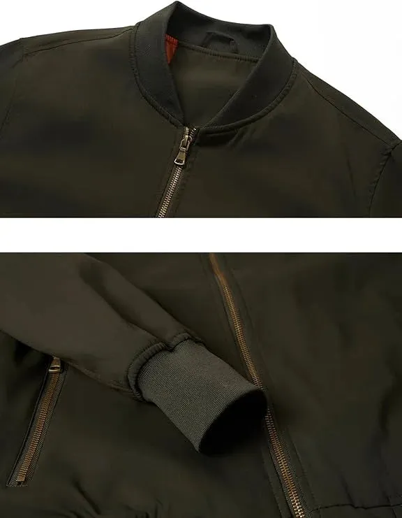 Casual Lightweight Windbreaker Bomber Jacket