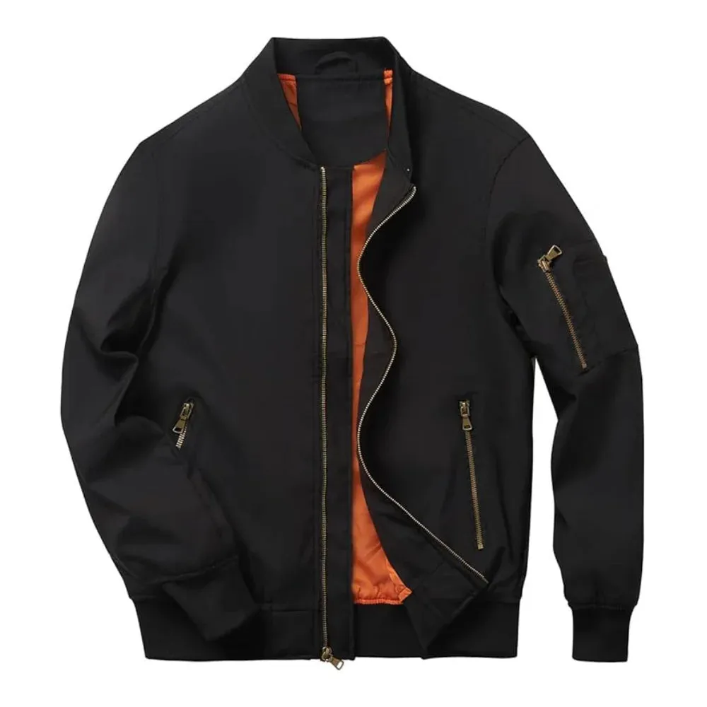 Casual Lightweight Windbreaker Bomber Jacket