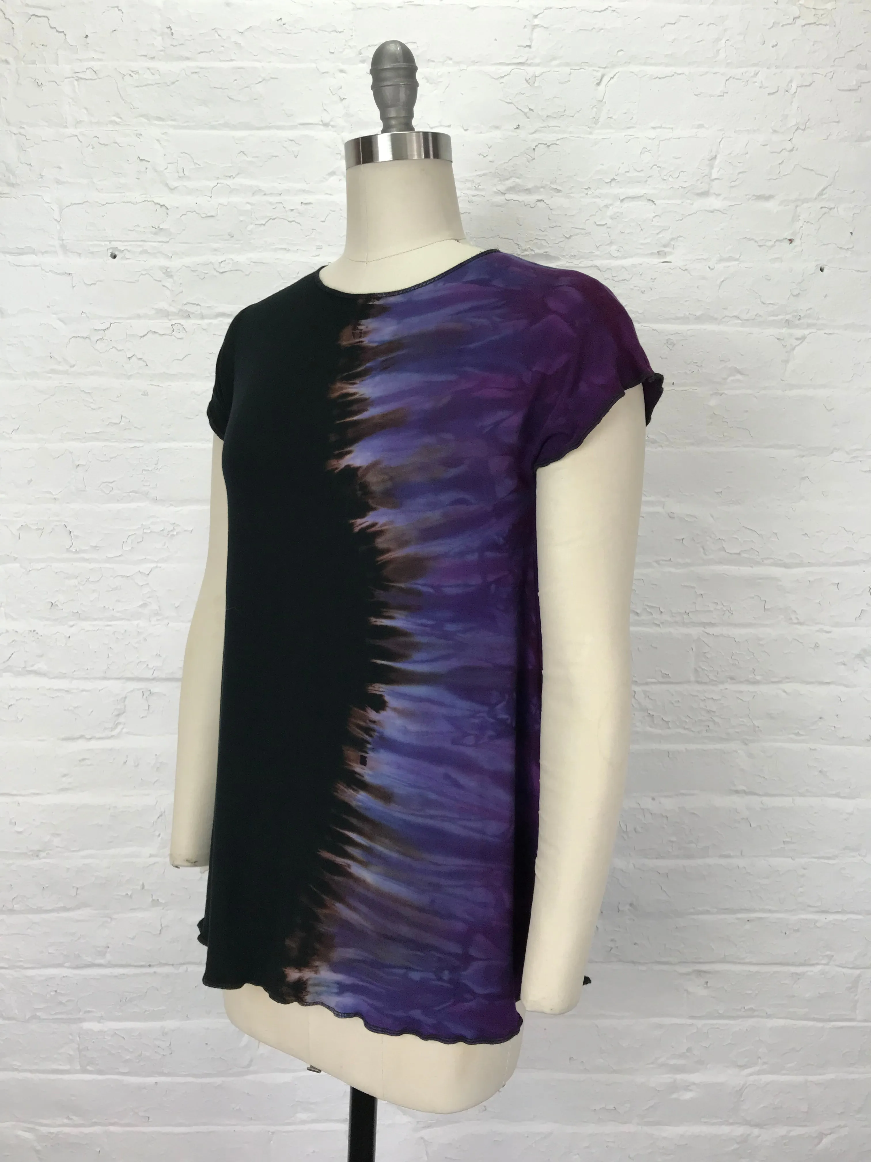 Catherine Tunic in Purple Yin Yang