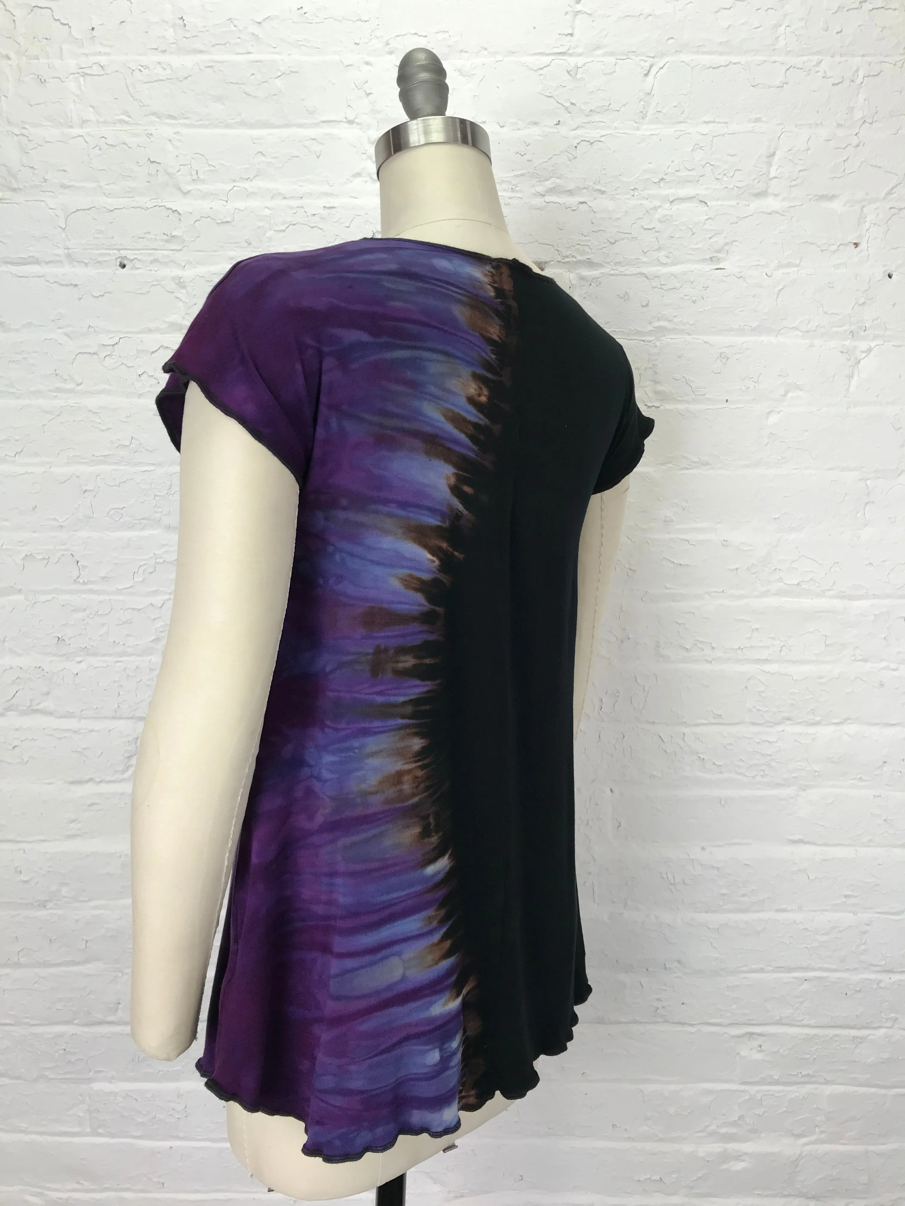 Catherine Tunic in Purple Yin Yang