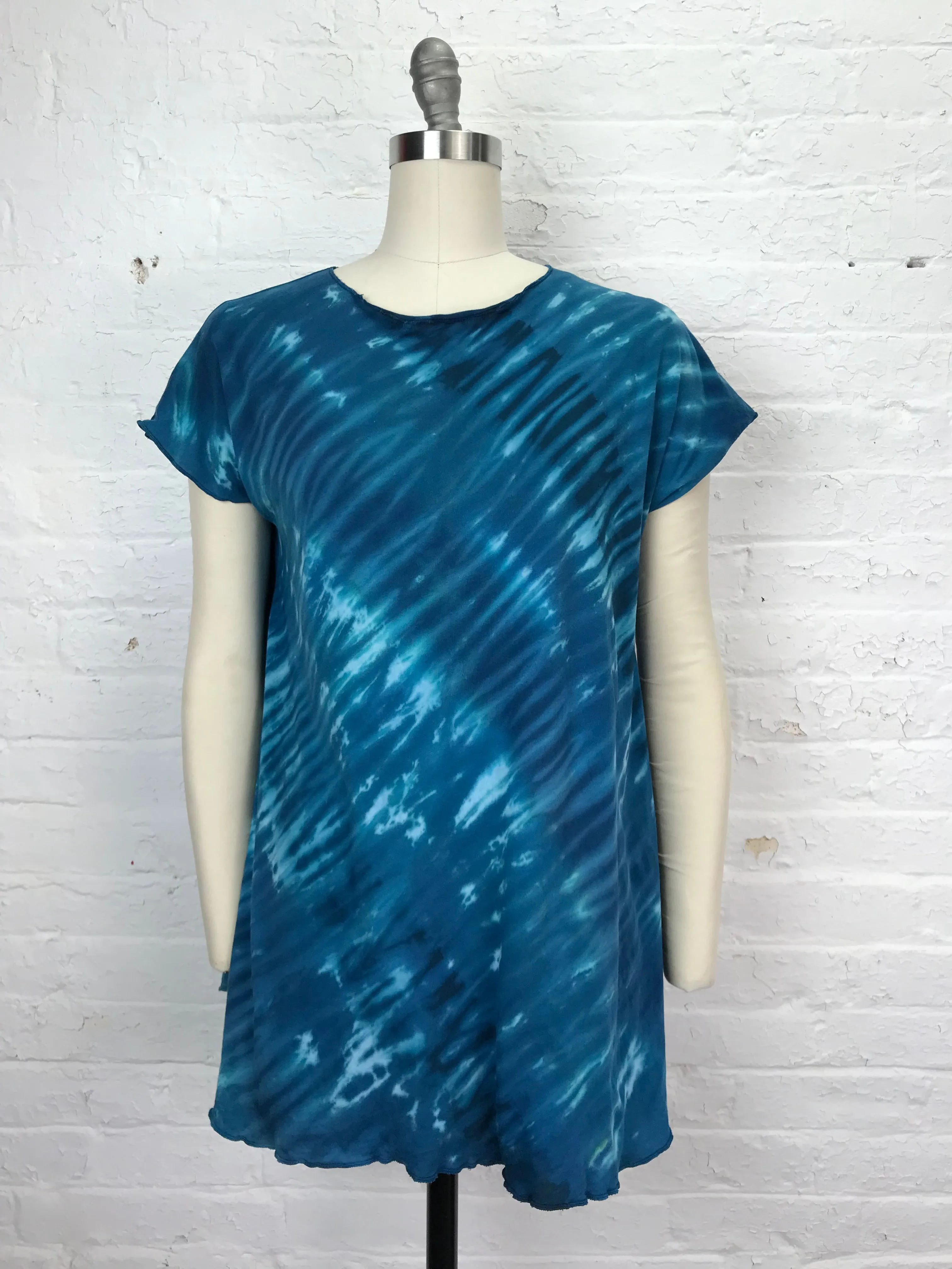 Catherine Tunic in Teal Wave