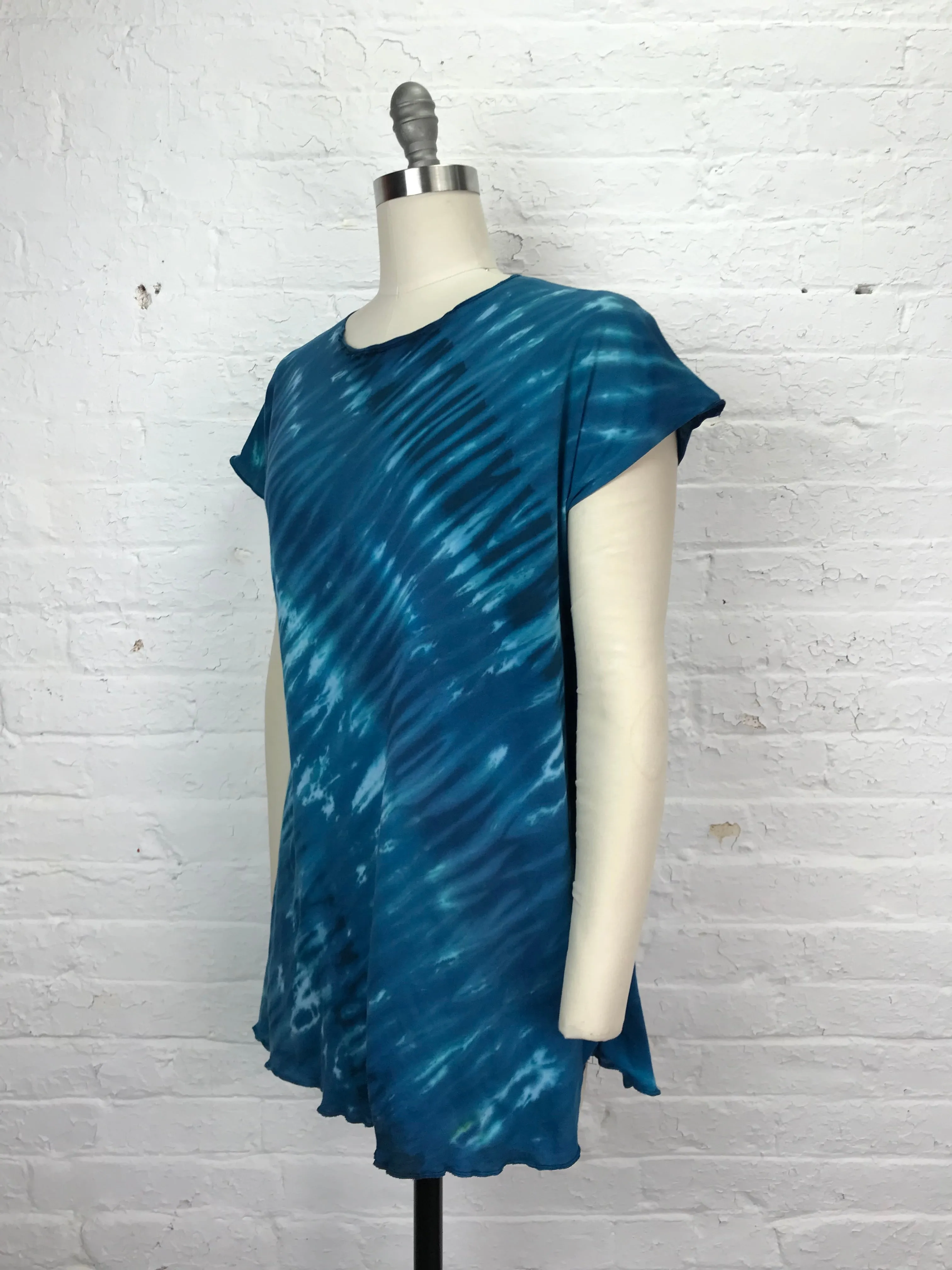 Catherine Tunic in Teal Wave