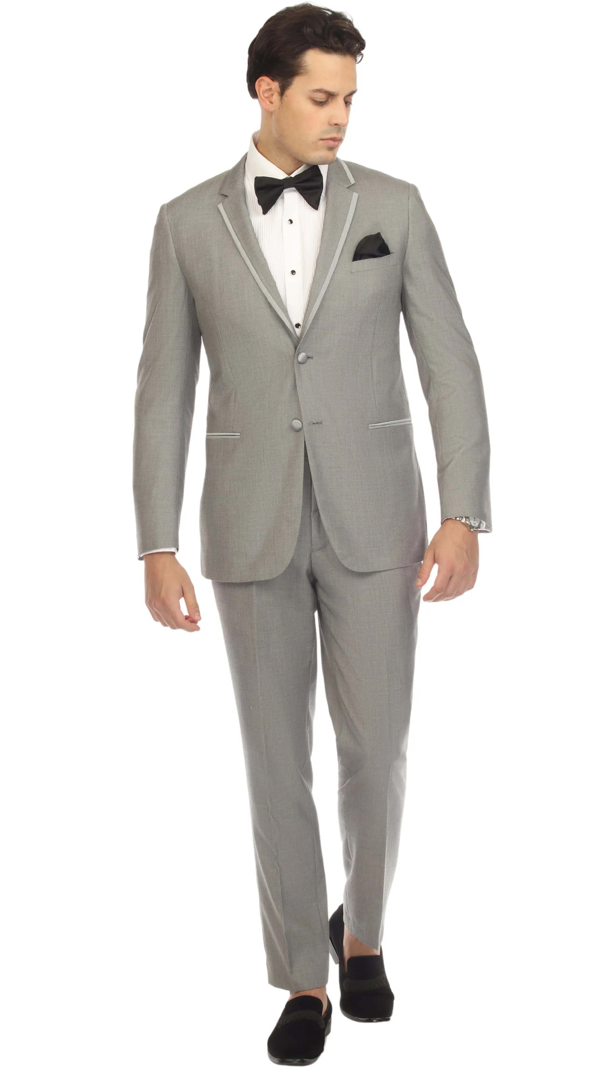 Celio Grey Slim Fit 3pc Tuxedo