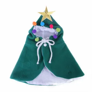 Christmas Tree Dog Cape