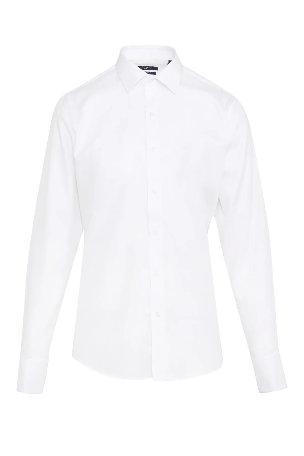 Comfort Fit French Cuff Cotton White Dress Shirt