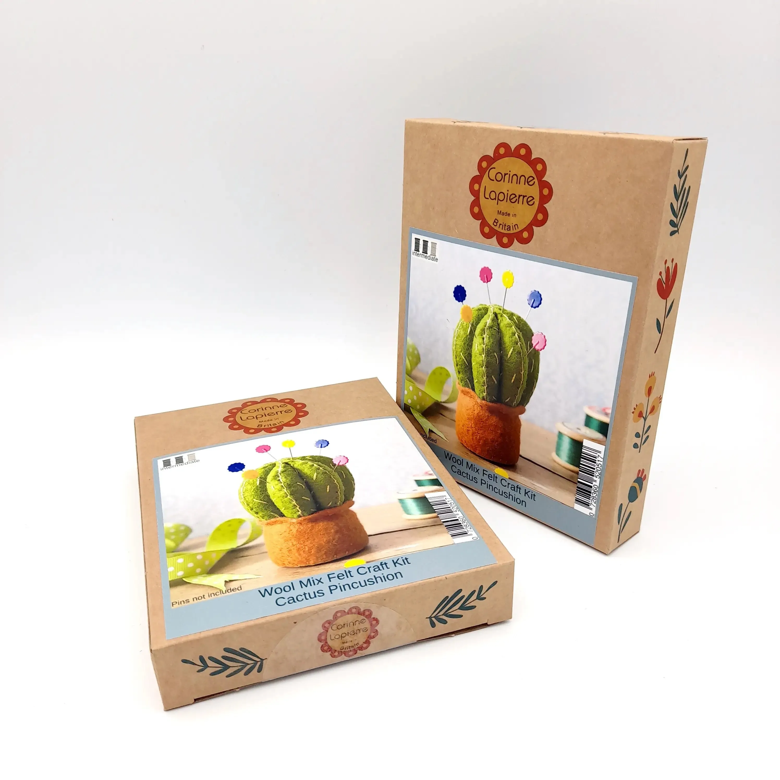 Corrine Lapierre | Mini Cactus Pincushion Felt Craft Kit