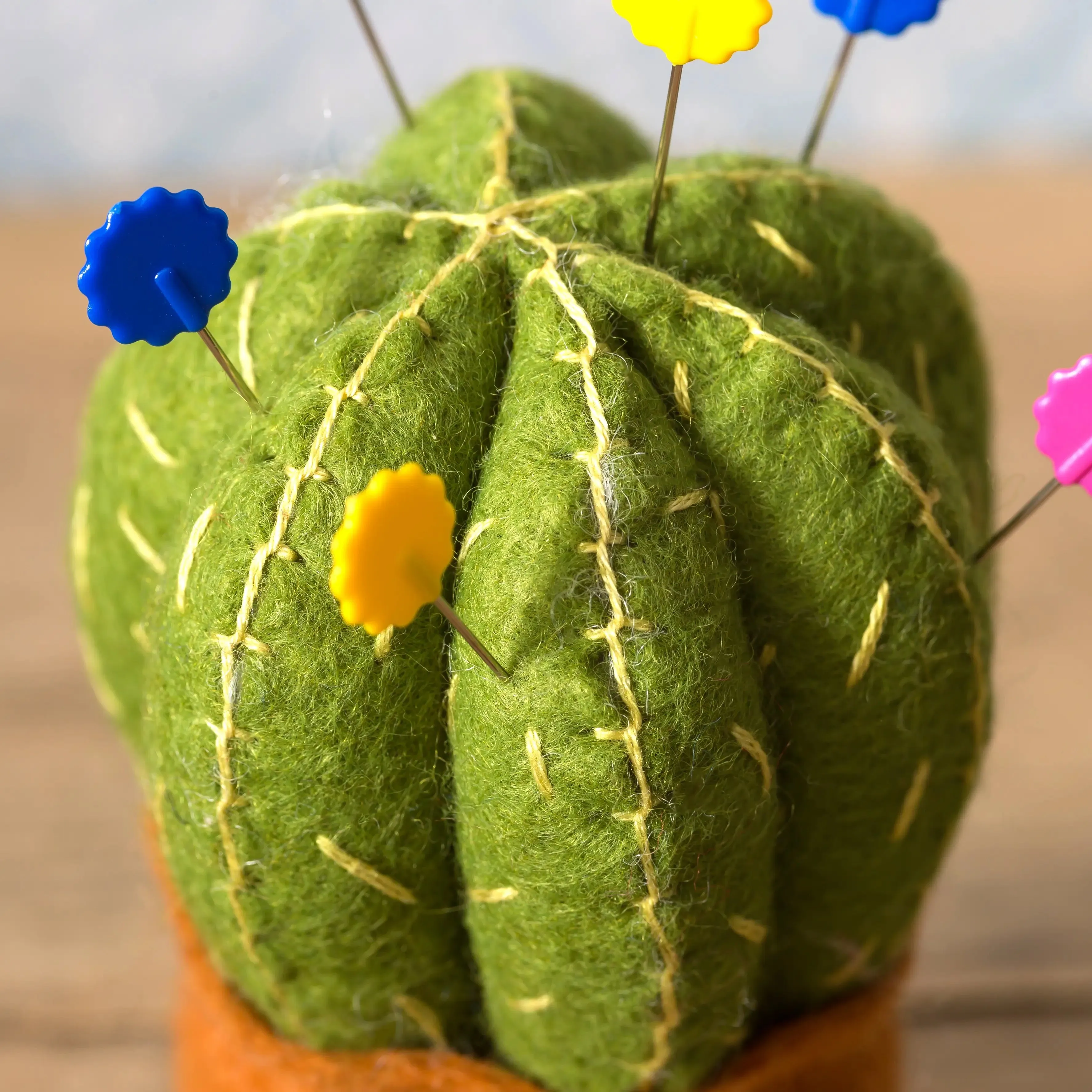 Corrine Lapierre | Mini Cactus Pincushion Felt Craft Kit