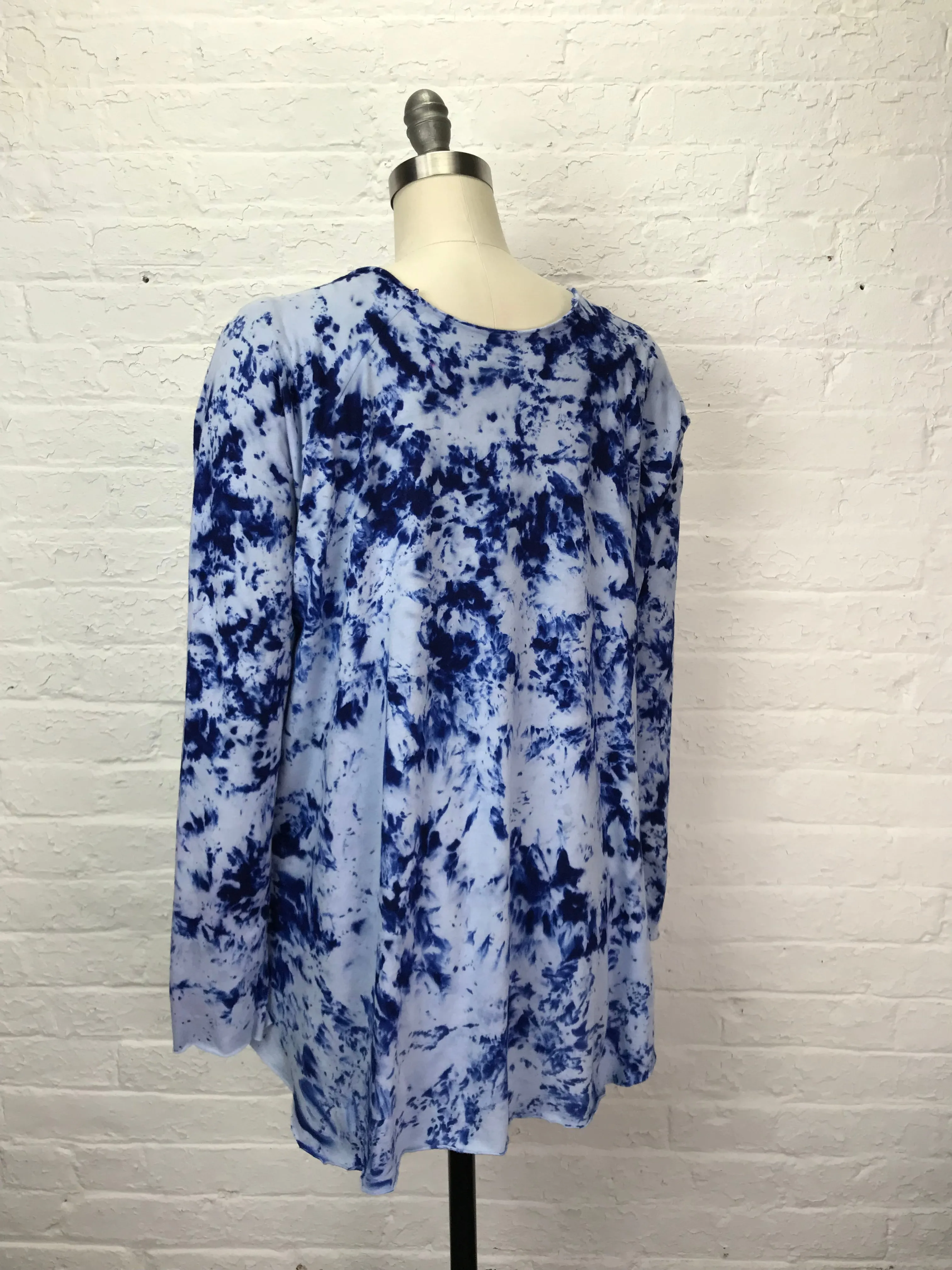 Cotton Raglan Tunic in Bewitching Blue Sparkle - One Size