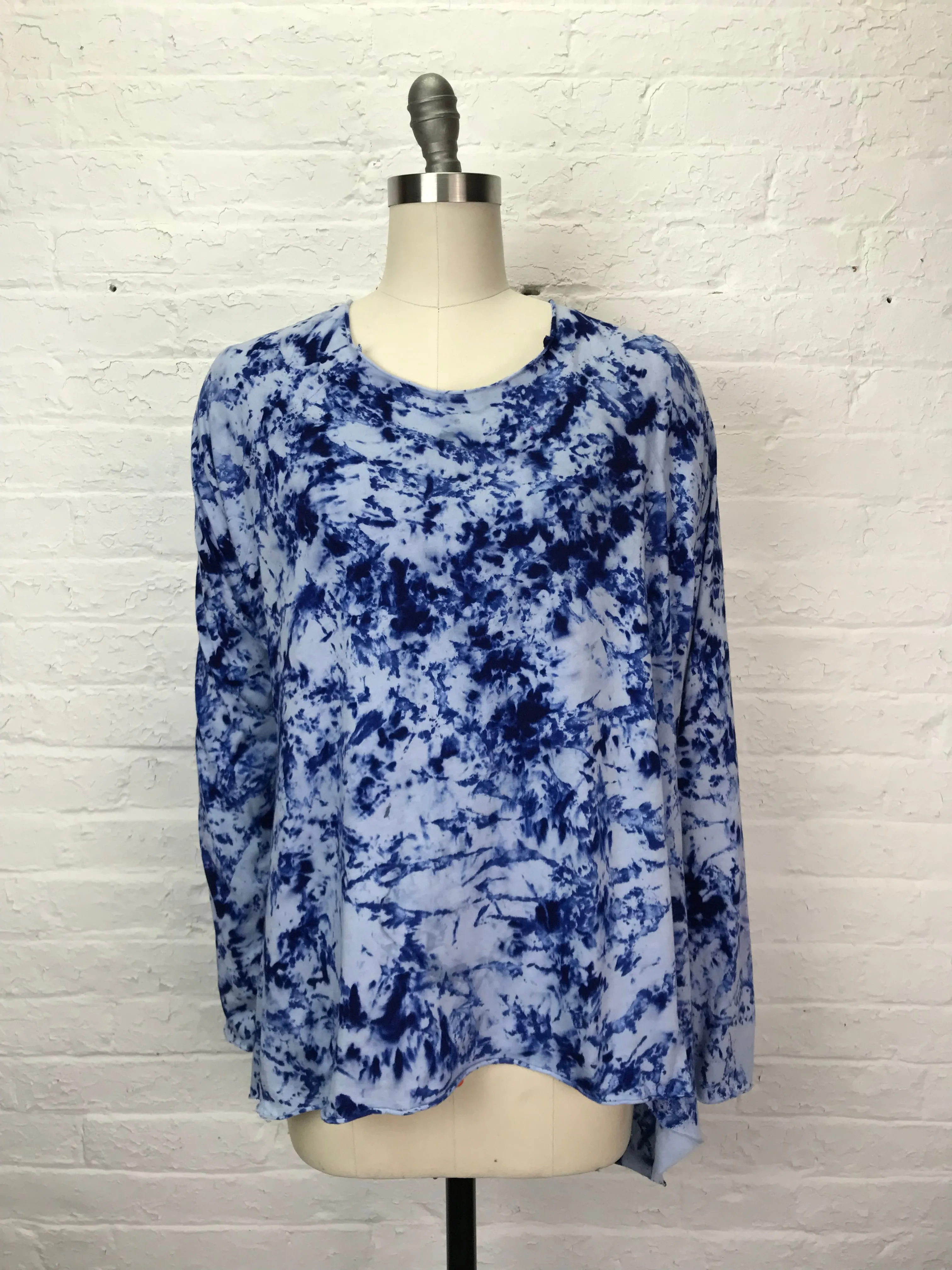 Cotton Raglan Tunic in Bewitching Blue Sparkle - One Size