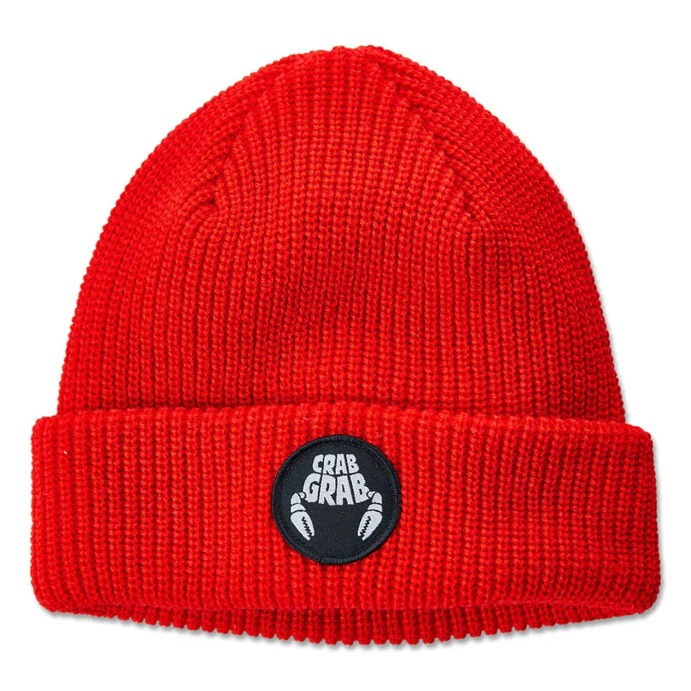 Crab Grab Circle Patch Beanie