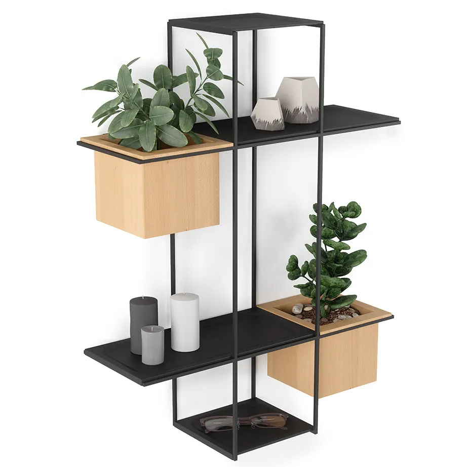 Cubist Multi Shelf Wall Display